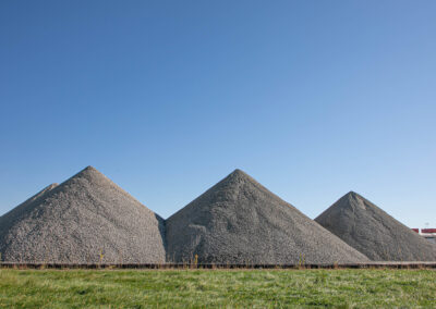 Pyramids of Crushed Concrete